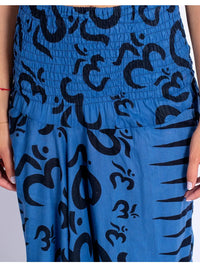 Afgan hlače s tankom gumom na gležnjevima i harem efektom