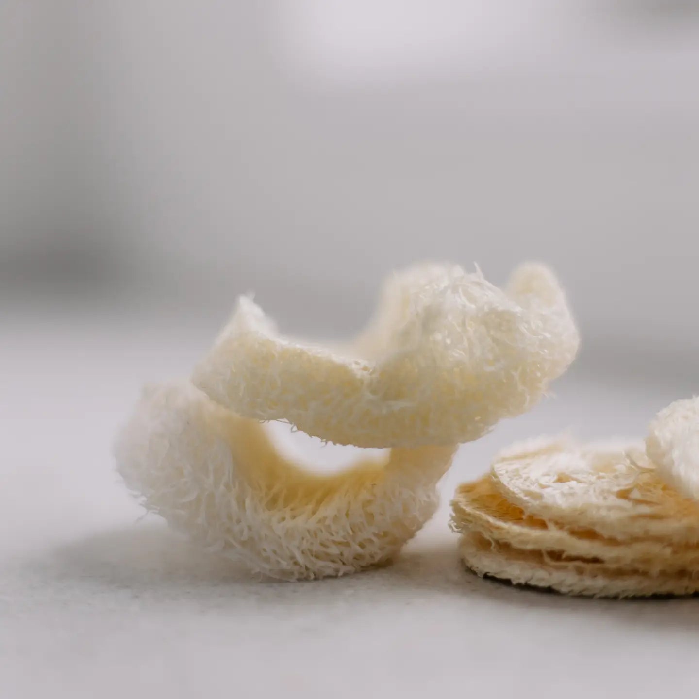 Prirodni jastučići od lufe korišteni za čišćenje lica-bodylumina