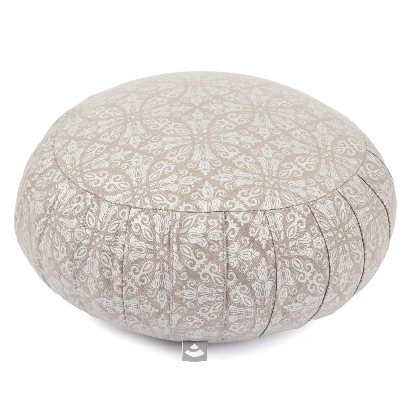 Zafu meditacijski jastuk s naborima i punjenjem od ljuski pira