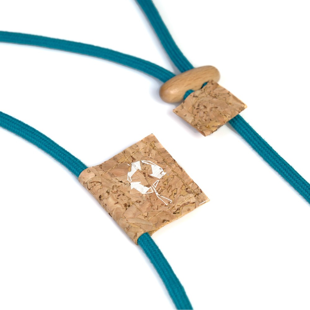 Držač za yoga prostirku s plutnom etiketom za ime